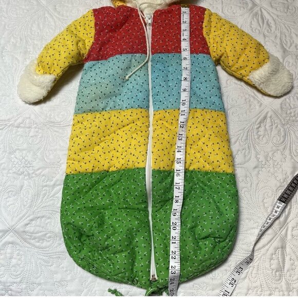 Quiltex Vintage Color Block Baby Bunting - Picture 8 of 13